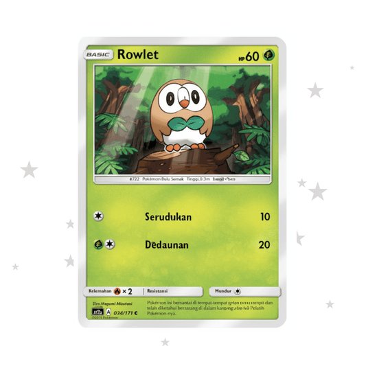 Rowlet 034/171 C - AS2A - Indonesian 🇮🇩 - ShuppetMaster TCG