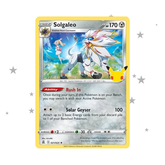 Solgaleo 021/025 Celebrations - English 🇬🇧 - ShuppetMaster TCG