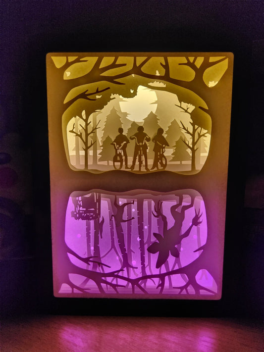 Stranger Things Upside Down Backlit LED Paper Light Box - ShuppetMaster TCG