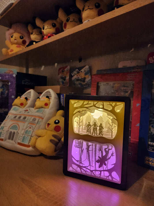 Stranger Things Upside Down Backlit LED Paper Light Box - ShuppetMaster TCG