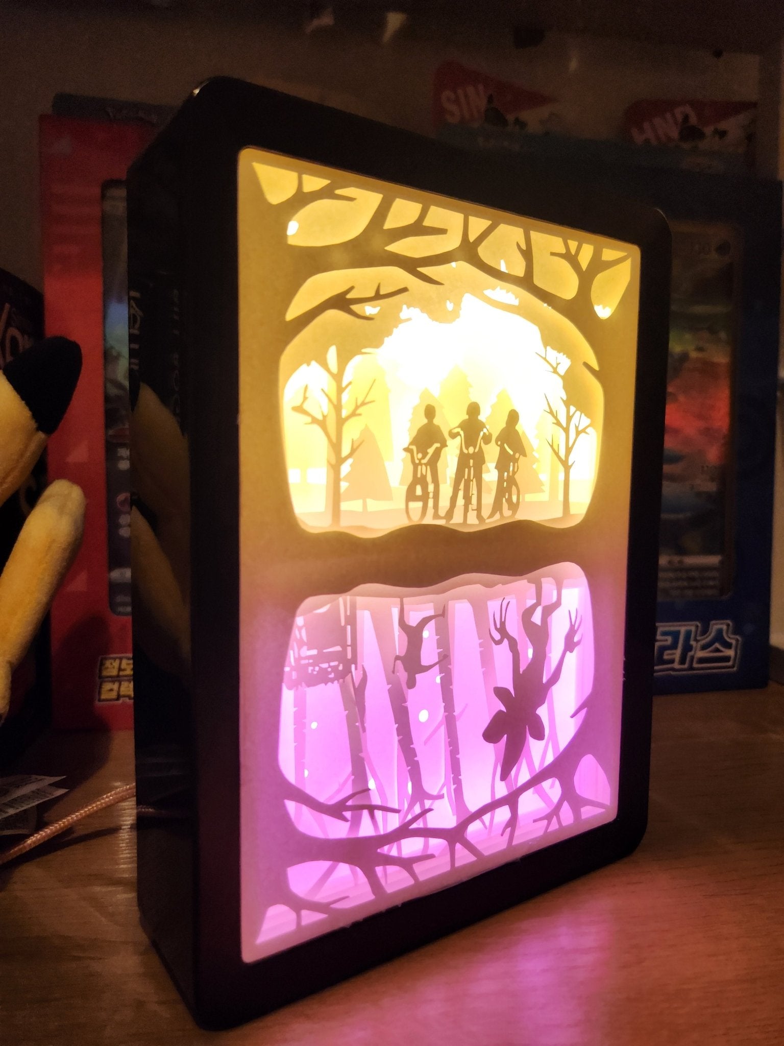 Stranger Things Upside Down Backlit LED Paper Light Box - ShuppetMaster TCG