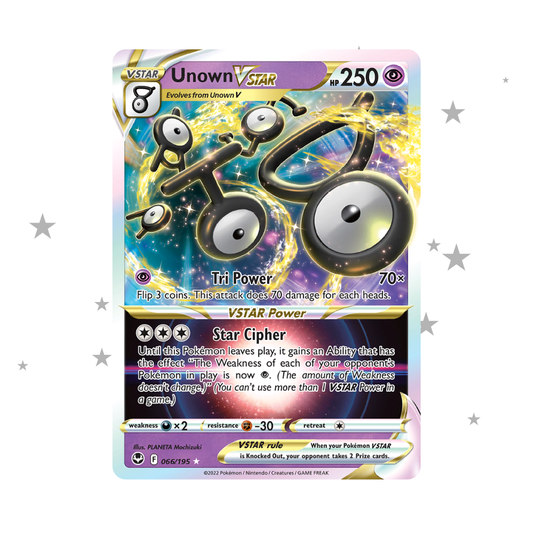 Unown VSTAR 066/195 - Silver Tempest - English 🇬🇧 - ShuppetMaster TCG