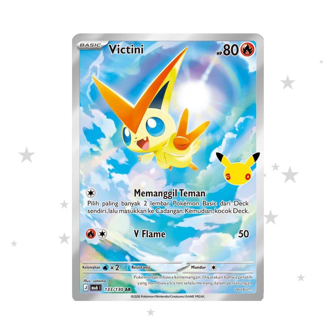 Victini 133/130 AR - 30th Celebrations - Indonesian 🇮🇩 - ShuppetMaster TCG
