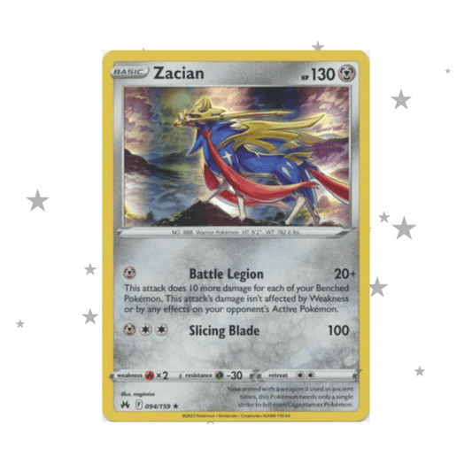 Zacian 094/159 Holo - Crown Zenith - English 🇬🇧 - ShuppetMaster TCG